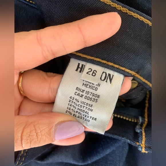 Dark Wash Hudson Skinny Jeans - Picture 4 of 4